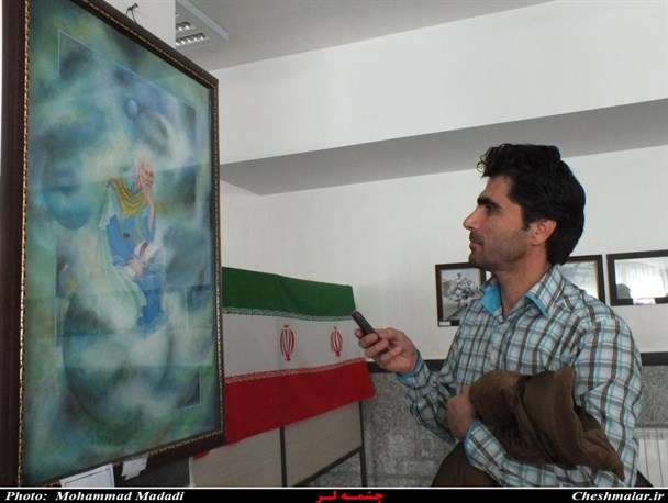 نمایشگاه آثار هنری دانشگاه های آزاد استان اردبیل+تصاویر