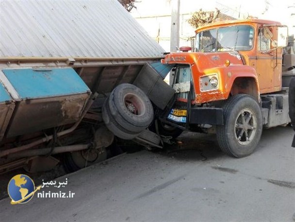برخورد کشنده ماک با کامیون خاور در نیر + تصاویر