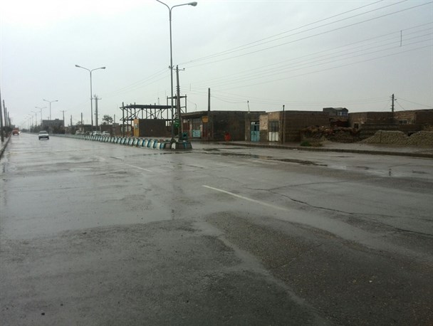 گزارش تصویری / نمای زیبا از بارش باران در آسمان نیمروز
