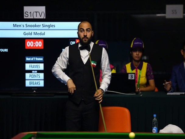 اسنوکر گرندپری| شکست وفایی مقابل مرد چهارم جهان
