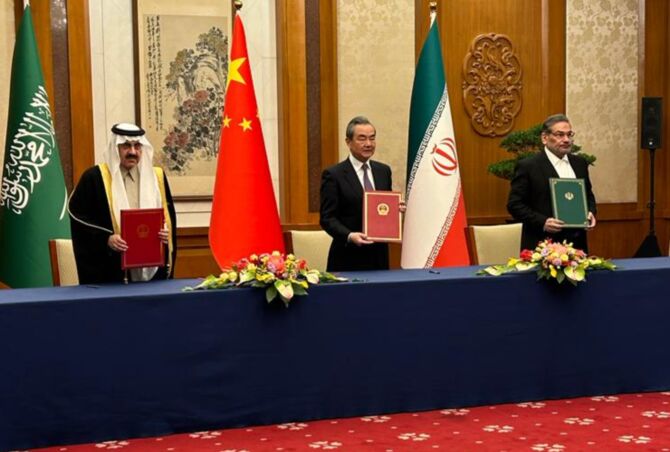 پیامدهای توافق ایران و عربستان بر آمریکا در کانون توجه جوامع