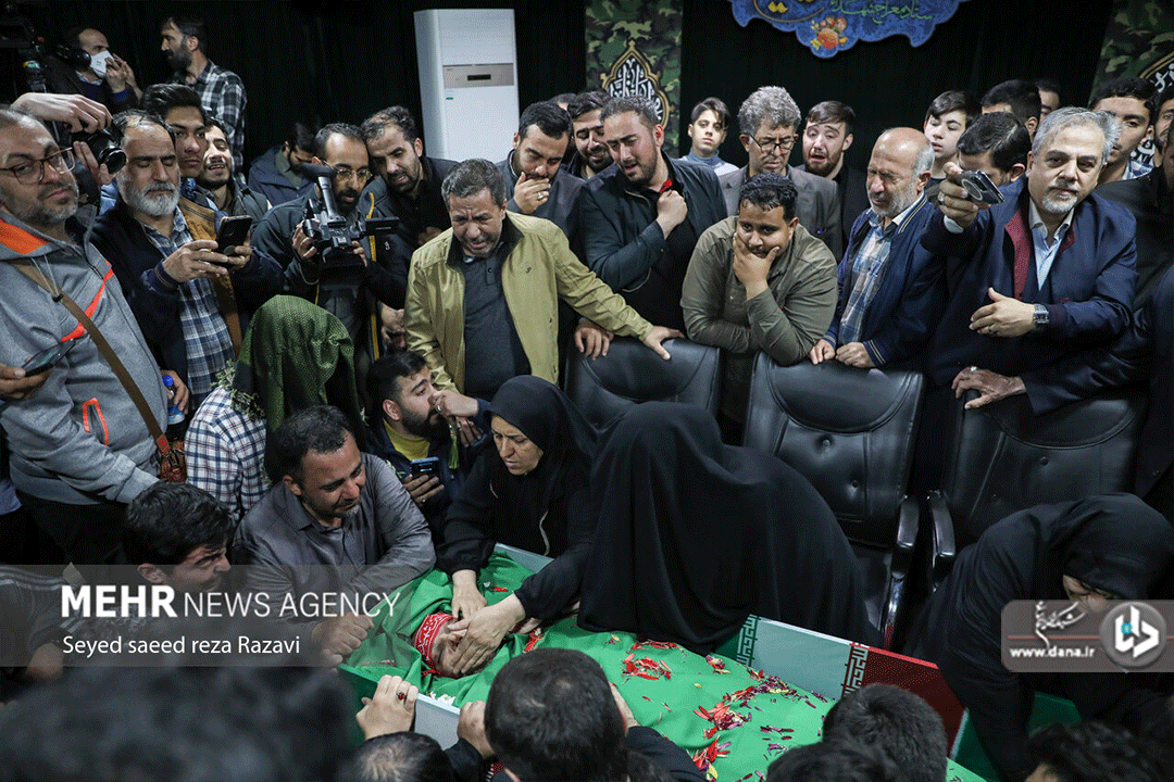 مراسم وداع با پیکر شهیدان میلاد حیدری و مقداد مهقانی جعفر آبادی