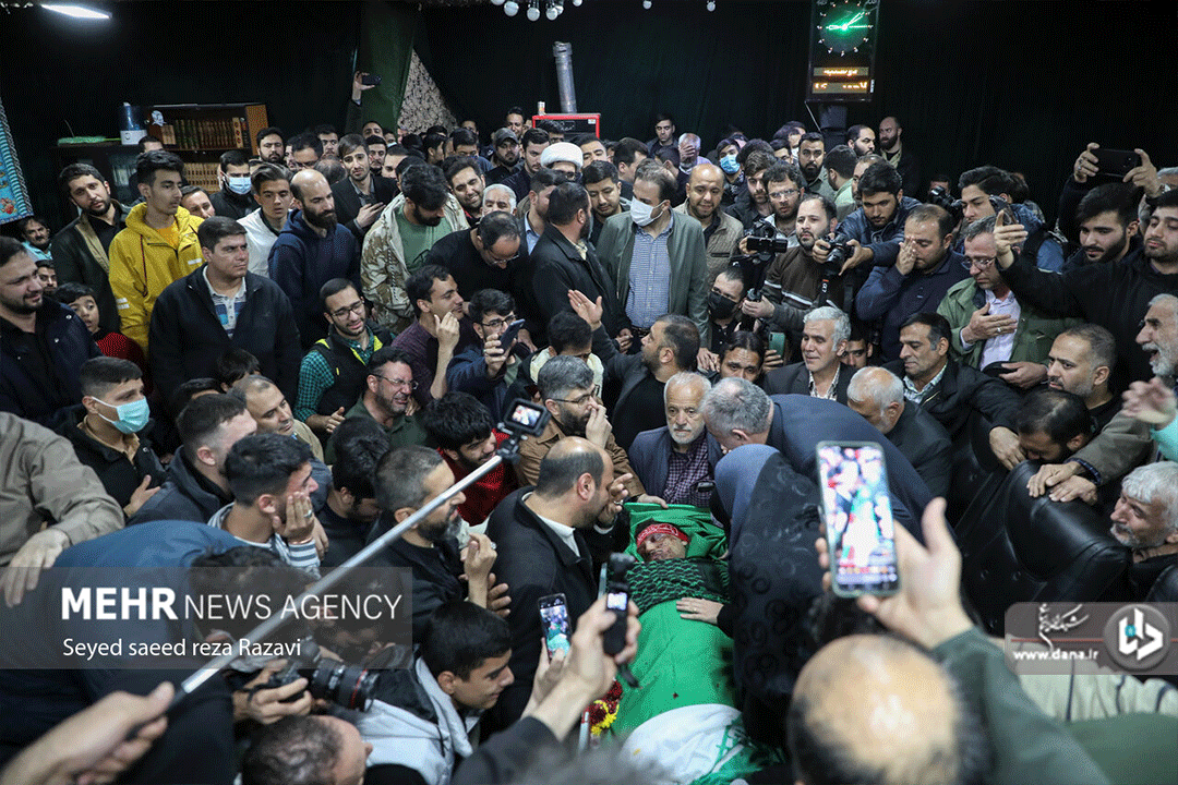 مراسم وداع با پیکر شهیدان میلاد حیدری و مقداد مهقانی جعفر آبادی