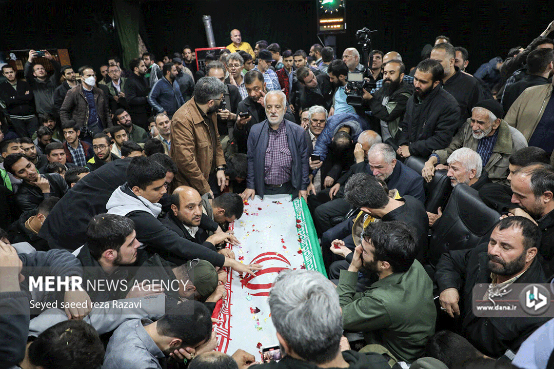 مراسم وداع با پیکر شهیدان میلاد حیدری و مقداد مهقانی جعفر آبادی