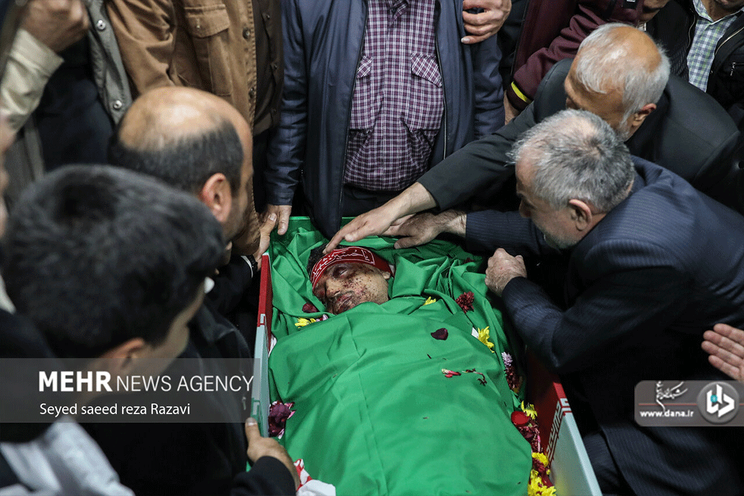 مراسم وداع با پیکر شهیدان میلاد حیدری و مقداد مهقانی جعفر آبادی