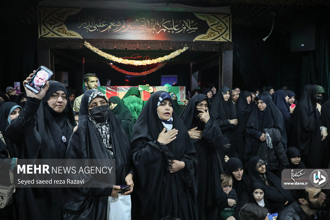 مراسم وداع با پیکر شهیدان میلاد حیدری و مقداد مهقانی جعفر آبادی