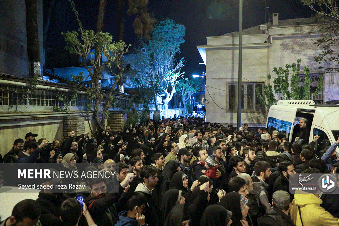 مراسم وداع با پیکر شهیدان میلاد حیدری و مقداد مهقانی جعفر آبادی