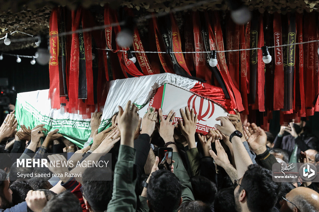 مراسم وداع با پیکر شهیدان میلاد حیدری و مقداد مهقانی جعفر آبادی