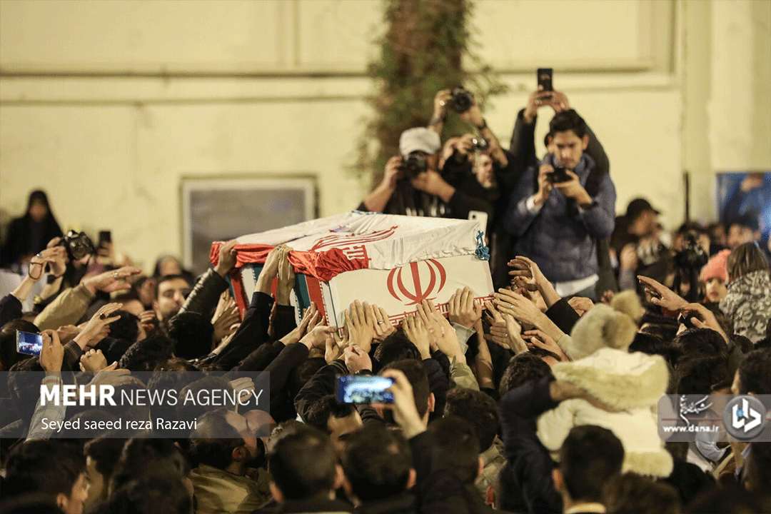 مراسم وداع با پیکر شهیدان میلاد حیدری و مقداد مهقانی جعفر آبادی