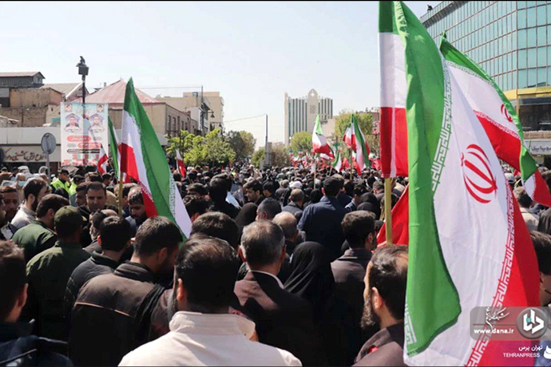 مراسم تشییع پیکر شهیدان میلاد حیدری و مقداد مهقانی جعفر آبادی