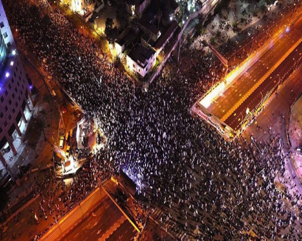  130 هزار نفر در تل‌آویو علیه نتانیاهو تظاهرات کردند
