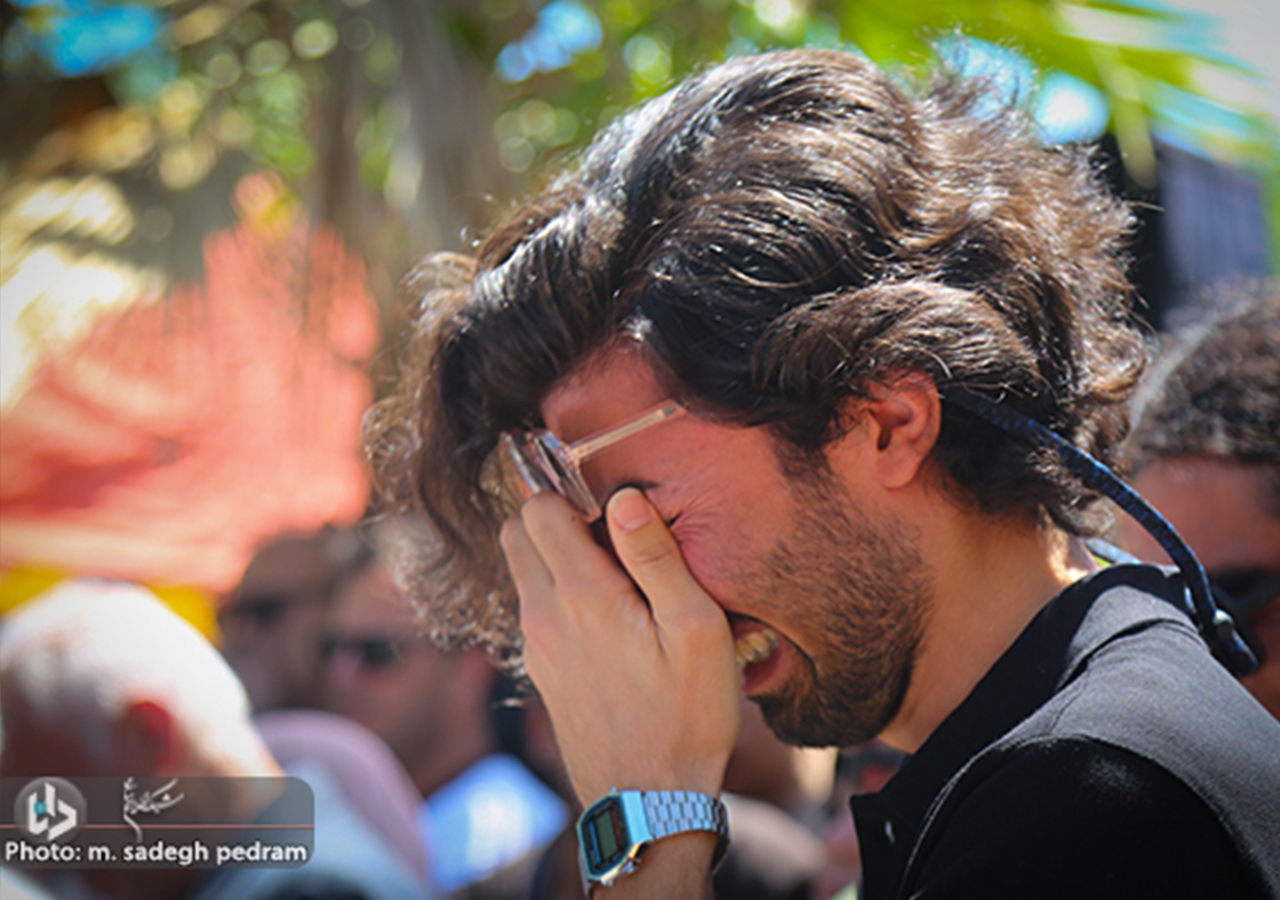 مراسم تشییع مرحوم حسام محمودی