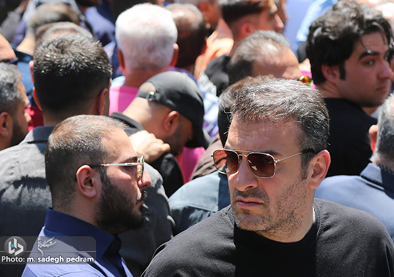 مراسم تشییع مرحوم حسام محمودی