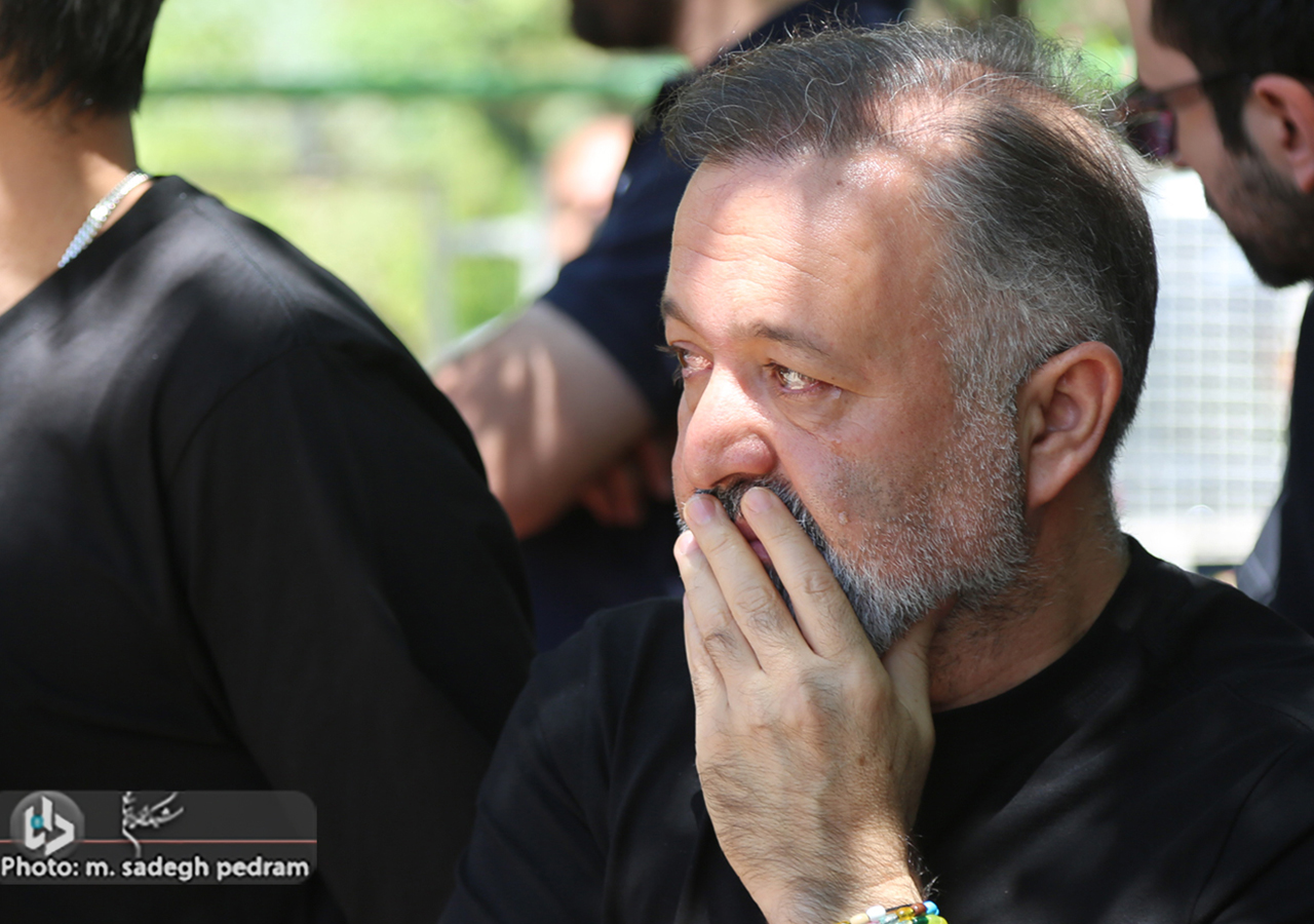 مراسم تشییع مرحوم حسام محمودی