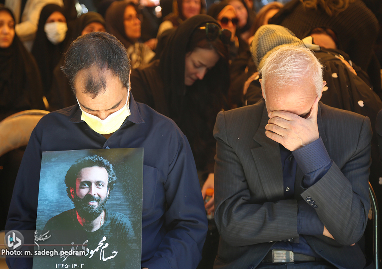 مراسم تشییع مرحوم حسام محمودی