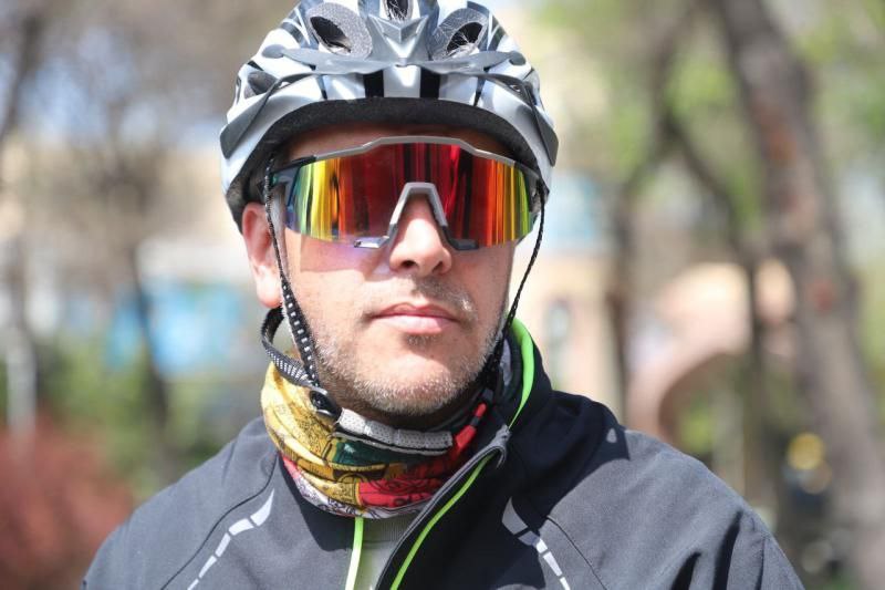 رکابزنی از اردبیل تا خرمشهر برای مردم غزه