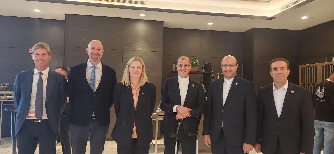 دیدار رئیس و دبیرکل کمیته ملی المپیک ایران با رئیس جدید IOC