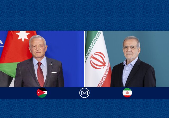 پیام تبریک پزشکیان به پادشاه اردن