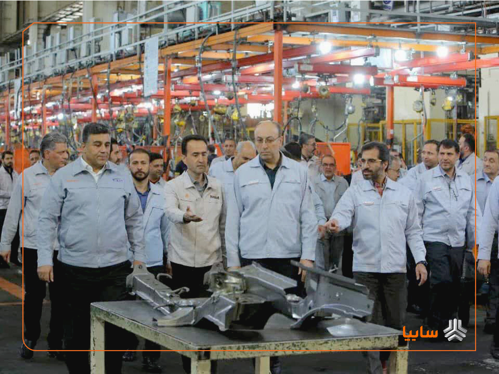 بازدید مدیرعامل گروه خودروسازی سایپا از روند تولید ایدکوپرس و ایران کاوه