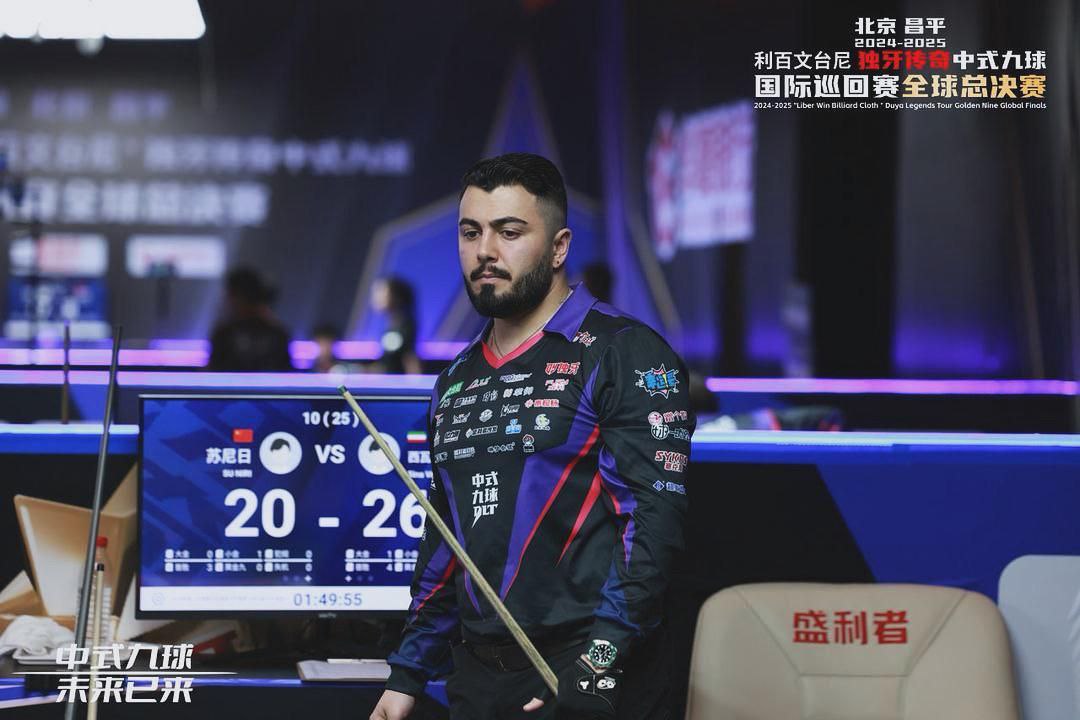 تور جهانی ناین‌بال| پایان کار ولی زاده با چهارمی و جایزه ۴۲ هزار دلاری