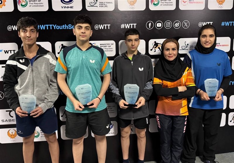  ۵ مدال دستاورد جوانان تنیس روی میز در کانتندر ازبکستان