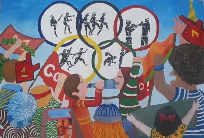 فرانسه به نقاشی‌های کودکان ایرانی نشان افتخار داد