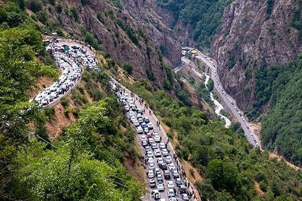 یکطرفه شدن مقطعی محور هراز از دقایقی قبل