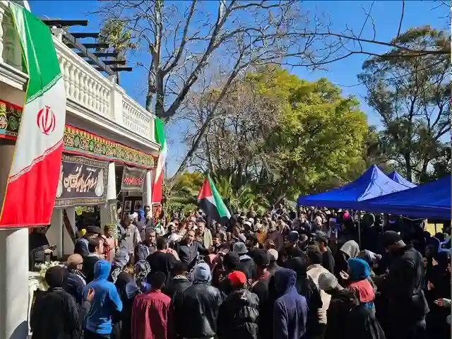 اعلام همبستگی عزاداران آفریقای جنوبی با ملت و دولت ایران و مردم فلسطین