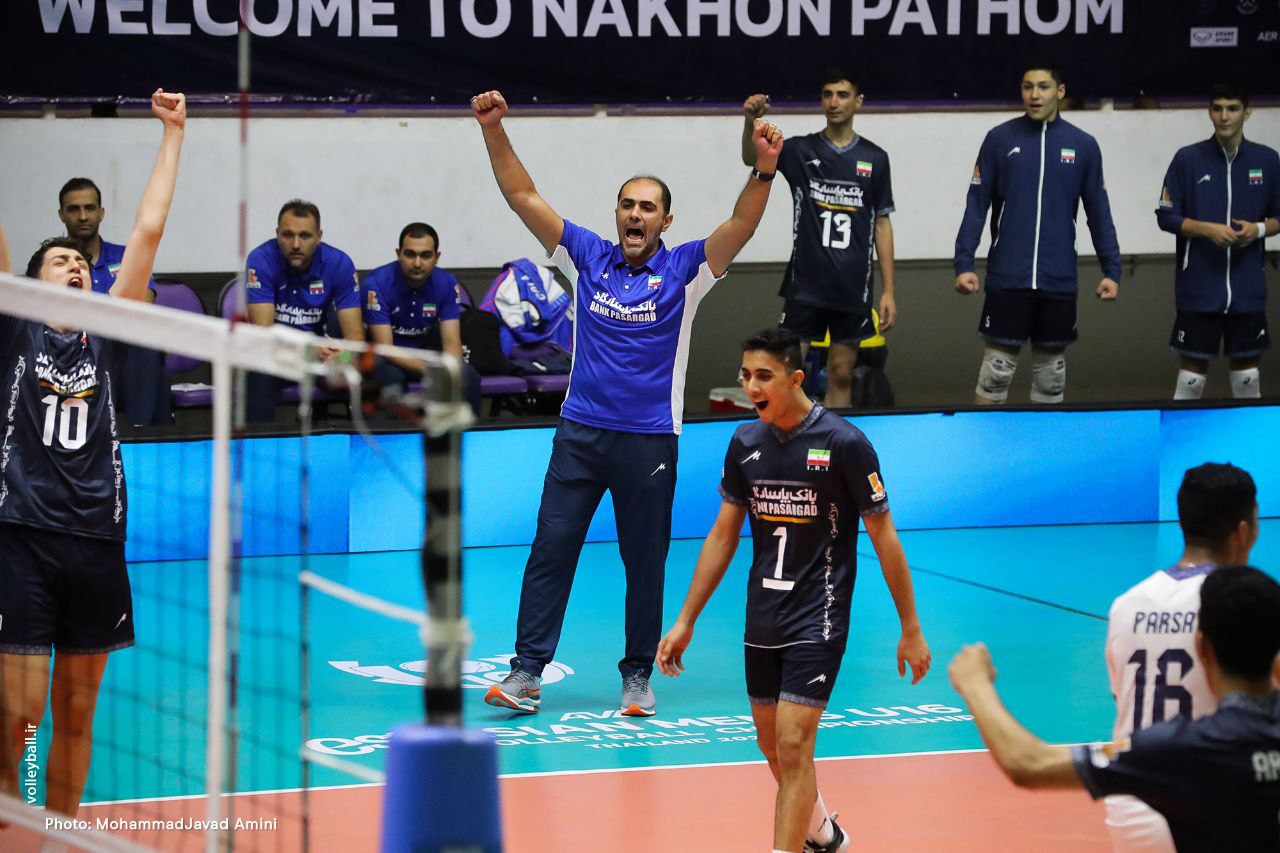 والیبال زیر ۱۶ سال قهرمانی آسیا| صعود بی‌دردسر و طوفانی ایران  به مرحله حذفی