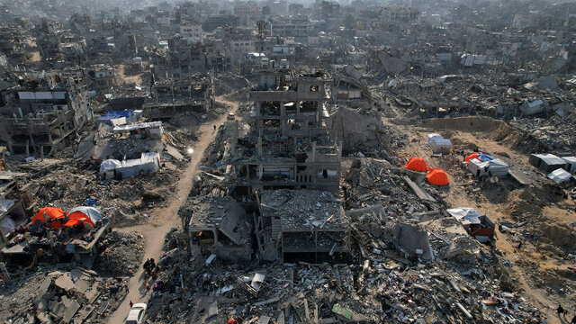 آواربرداری غزه چهار دهه طول می کشد