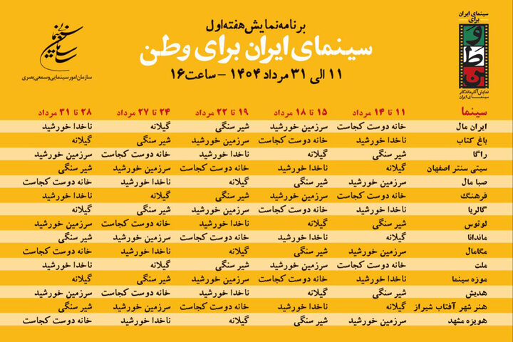 سینما با بلیت نیم بها میزبان اکران ۵ فیلم ماندگار شدند