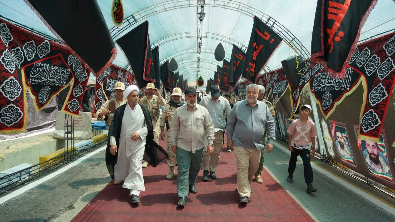 بازدید فرمانده قرارگاه حمزه سیدالشهداء(ع) از مواکب اربعین در مرزهای باشماق و تمرچین