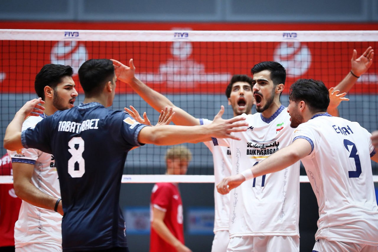 والیبال زیر ۲۱ سال قهرمانی جهان| پیروزی بدون دردسر جوانان ایران برابر کانادا؛ چهارمین  برد تیک خورد