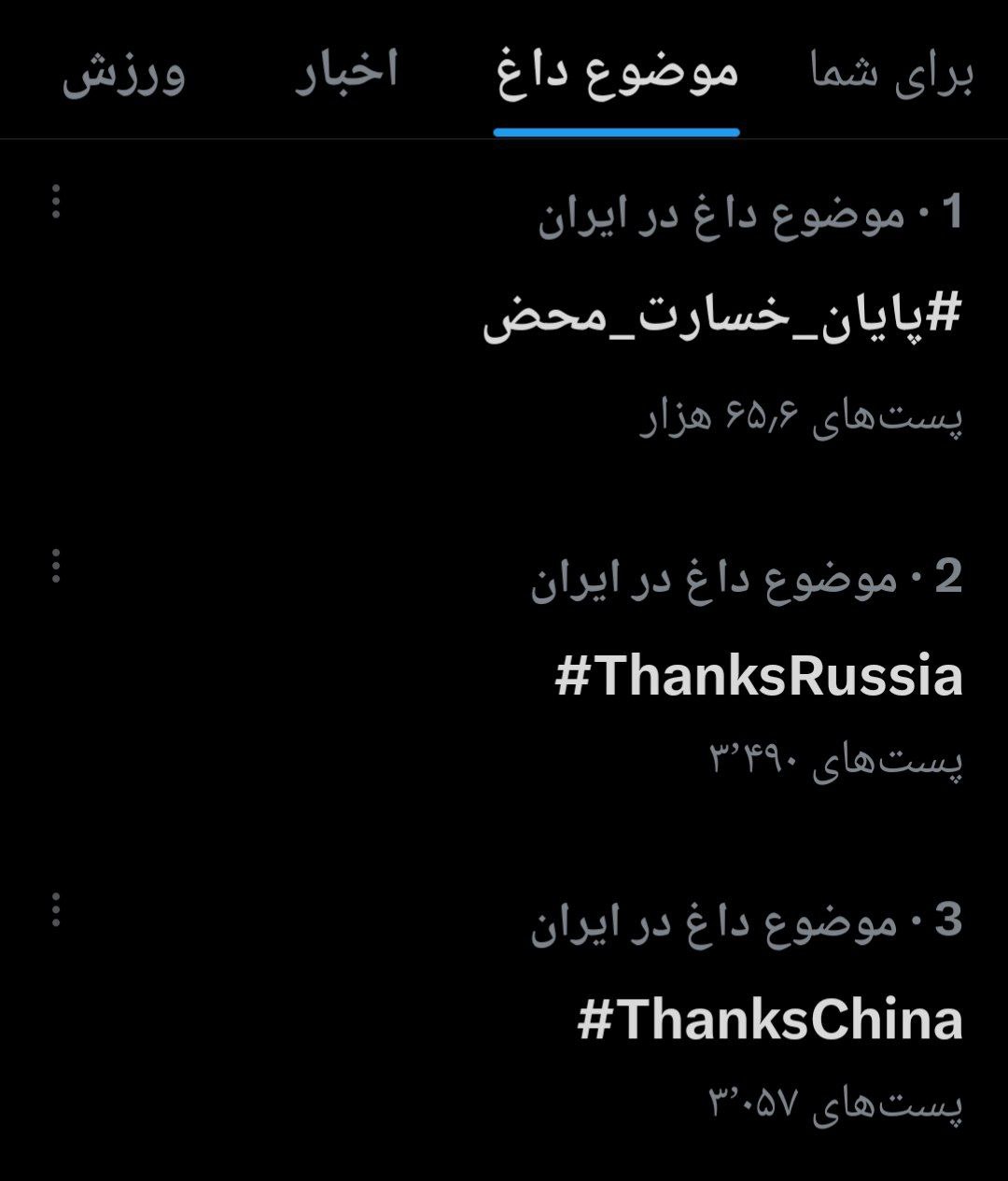واکنش ایرانی ها در فضای مجازی به مکانیسم ماشه: #پایان_خسارت_محض / تشکر از کشورهایی که به سود ایران رای دادند
