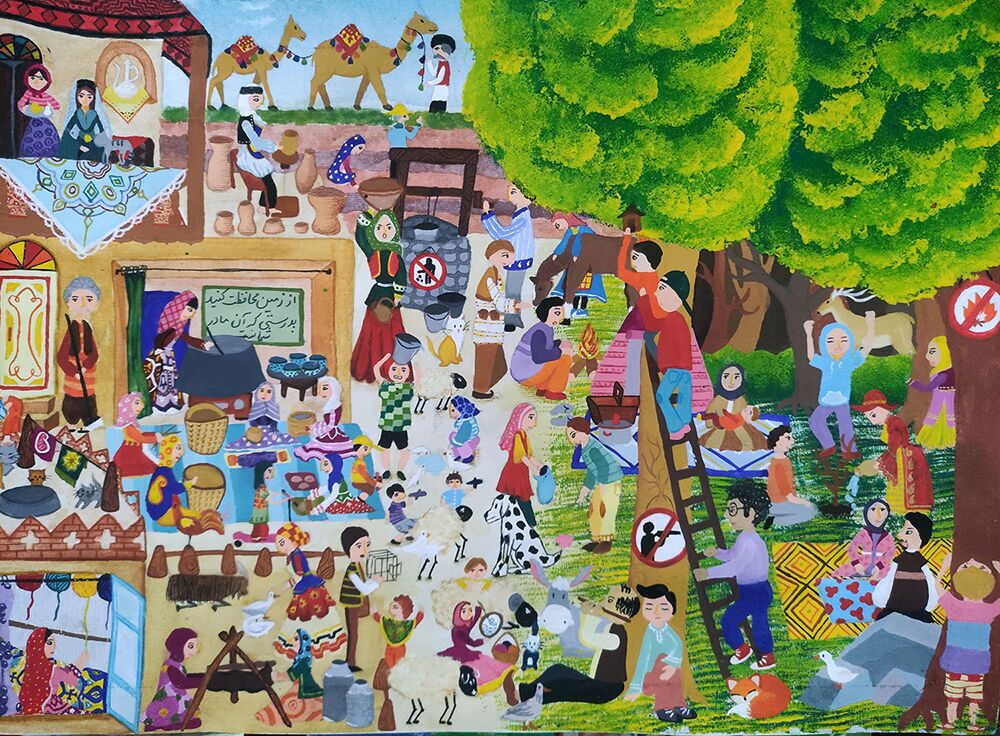 ۸ کودک و نوجوان ایرانی در جمع برگزیدگان جایزه‌ نقاشی محیط زیست ژاپن