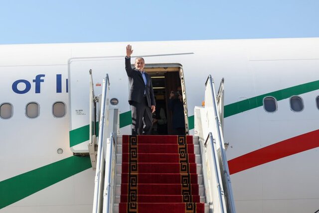 پزشکیان قزاقستان را به مقصد ترکمنستان ترک کرد