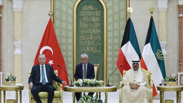 رایزنی اردوغان و امیر کویت درباره تحولات غزه