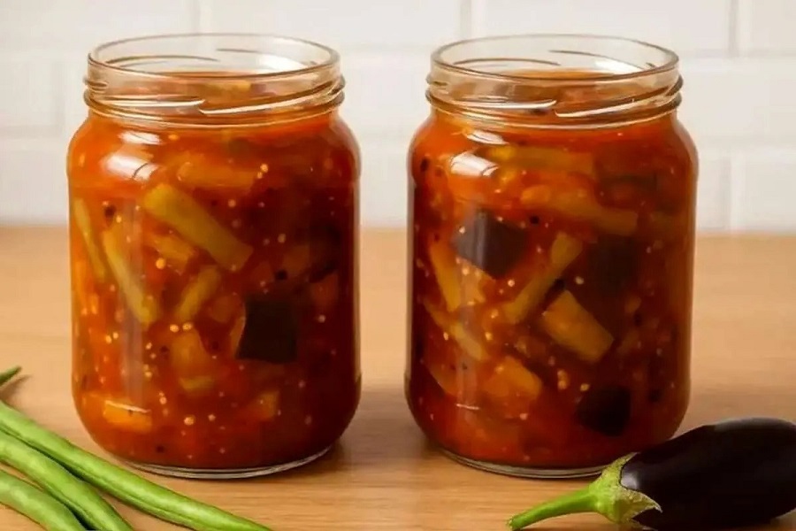 طرز تهیه ترشی لوبیا سبز و بادمجان؛ چاشنی خوشمزه و متفاوت