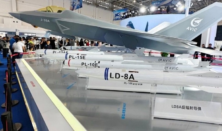پیشرفت تاریخی چین؛ جنگنده J-۳۵ با موشک ضد رادار LD-8A وارد خدمت شد