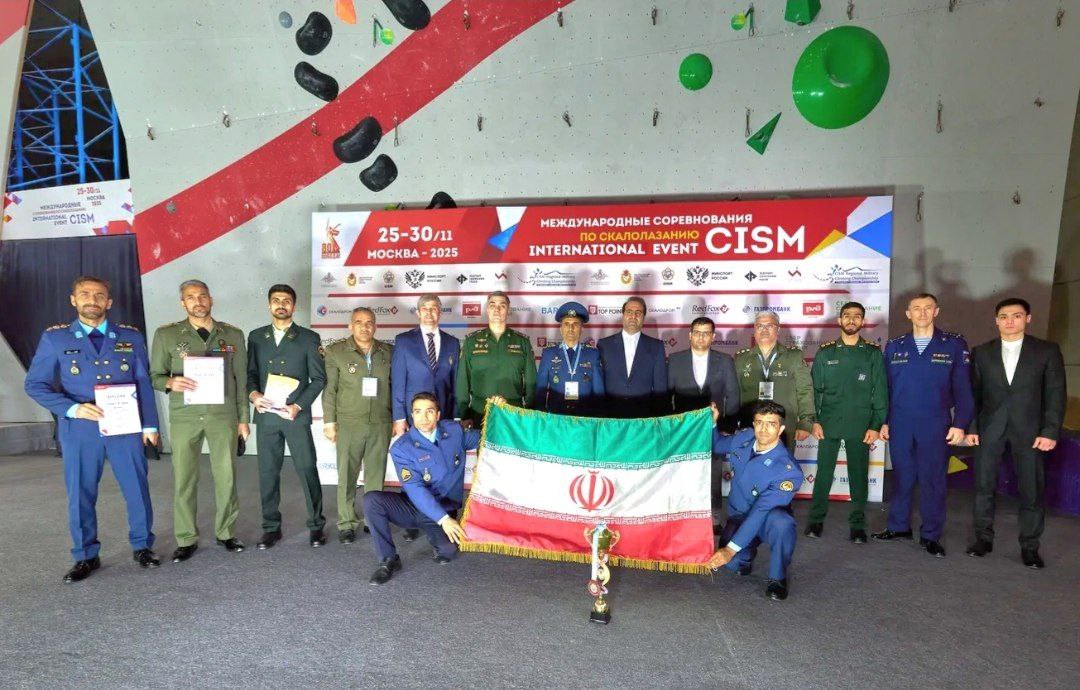 ۴ نایب قهرمانی برای تیم سنگنوردی ایران در سیزم