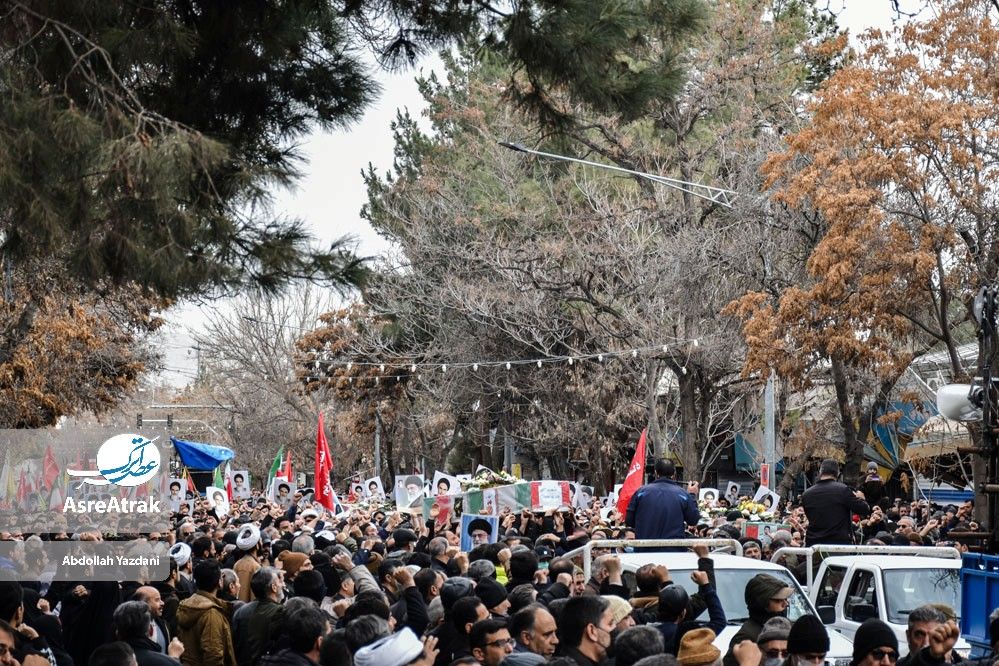 تشییع پیکر ۶ شهید مدافع امنیت در بجنورد