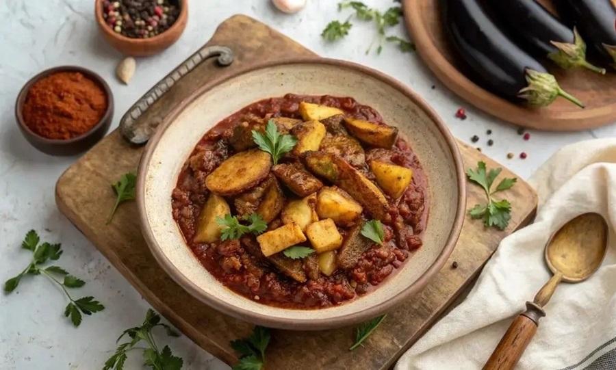 طرز تهیه واویشکا بادمجان با گوشت چرخ‌کرده؛ غذای جاافتاده و خوش‌عطر شمالی