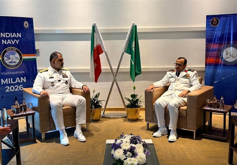 دیدار امیر ایرانی با فرماندهان دریایی روسیه و عربستان