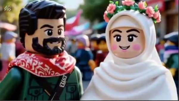  انیمیشن لگویی مراسم زوج‌های جان‌فدا


