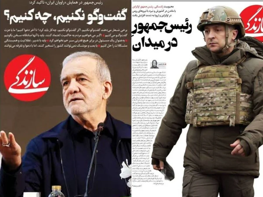 «رئیس‌جمهور در میدان» برای زلنسکی؛ «گفت‌وگو نکنیم، چه کنیم؟» برای پزشکیان