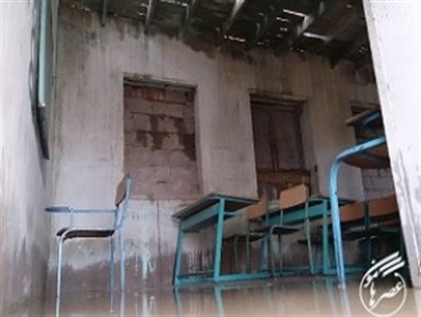 مدرسه "شهید ترکانی" دیگر با بارش باران تعطیل نمی شود
