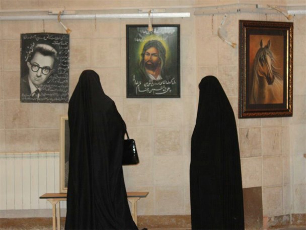 نمایشگاه نقاشی در تاکستان بر پا شد