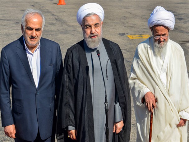 میزبانی ساز و دهل از رئیس‌جمهور در ساری!