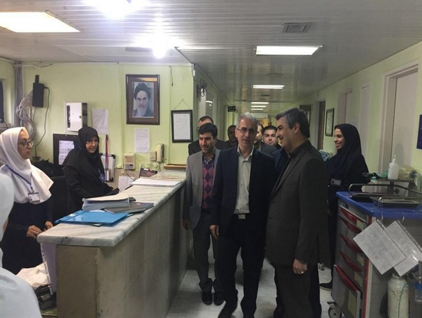 بازدید رئیس دانشگاه علوم پزشکی گلستان از بیمارستان کردکوی+تصاویر