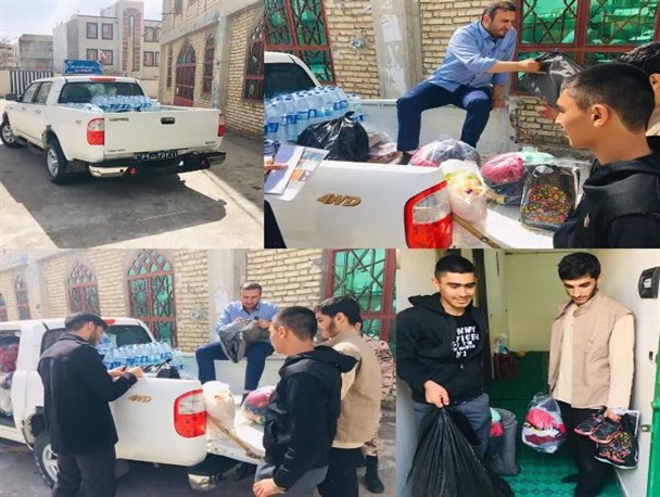ارسال کمک های مردمی ازطریق گروه جهادی میثاق باشهدا به مناطق سیل زده لرستان+تصاویر